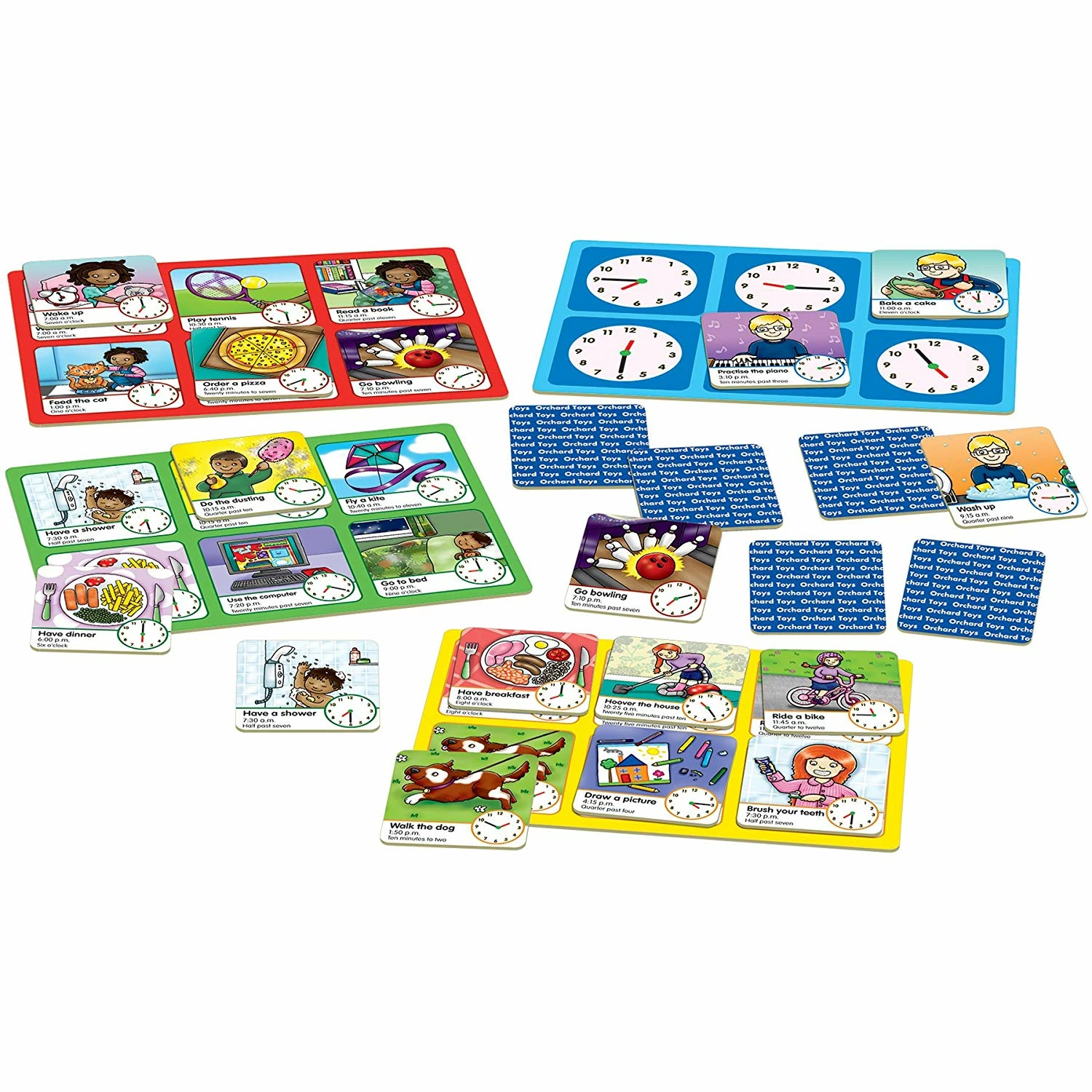 ORCHARD TOYS TELL THE TIME LOTTO GAME 4 ORCHARD TOYS TELL THE TIME LOTTO GAME - Image 2