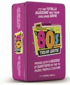 GAME THE 80'S TRIVIA GAME IN TIN