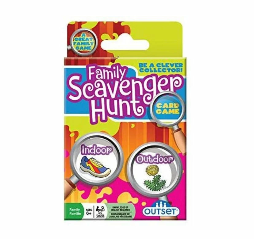 CARD GAME FAMILY SCAVENGER HUNT 3 CARD GAME FAMILY SCAVENGER HUNT