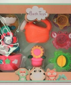 BATH FLOWER WATERWHEEL W STACKING CUPS