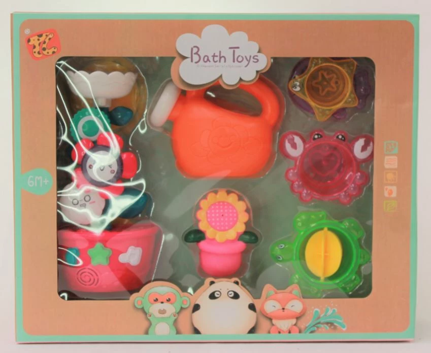 BATH FLOWER WATERWHEEL W STACKING CUPS 3 BATH FLOWER WATERWHEEL W STACKING CUPS