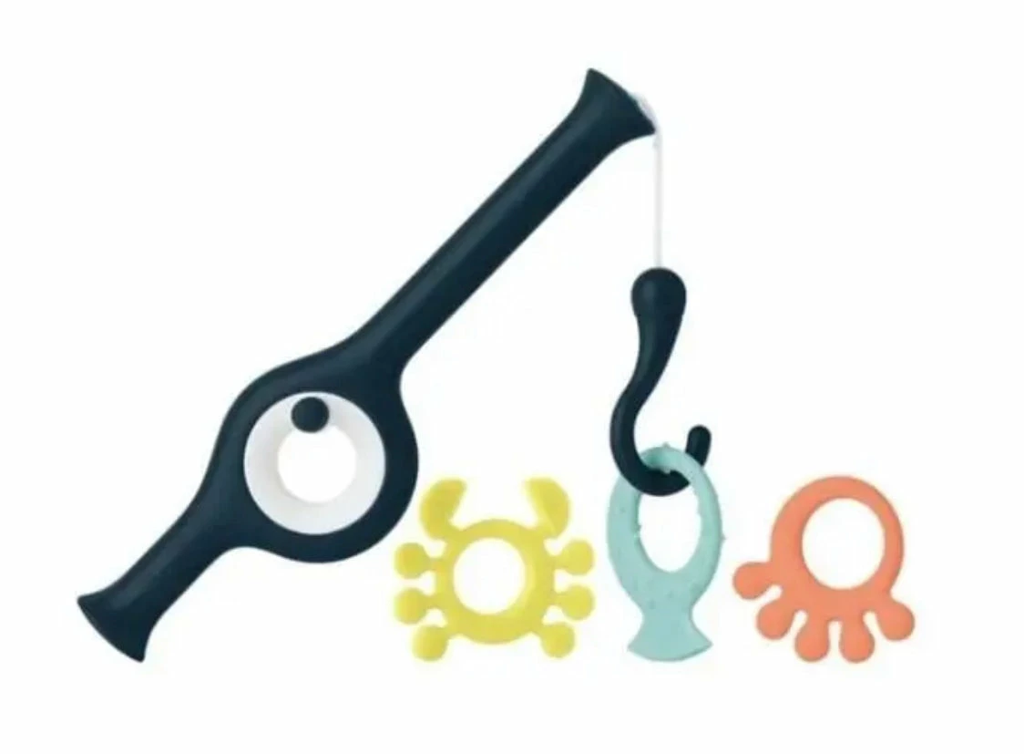 BOON CAST FISHING POLE BATH TOY 3 BOON CAST FISHING POLE BATH TOY