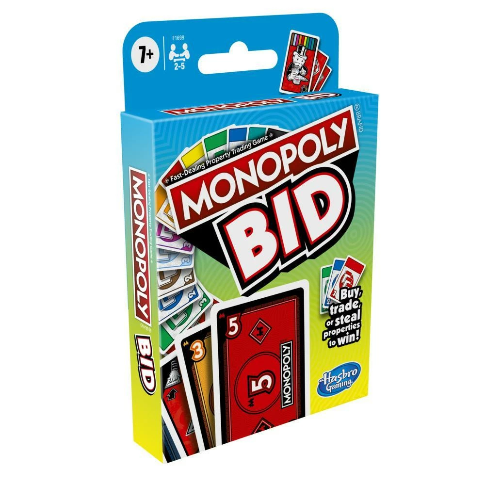 GAME MONOPOLY BID CARD GAME 3 GAME MONOPOLY BID CARD GAME