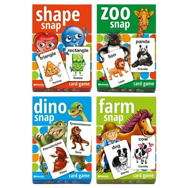 CARD GAME PLAY & LEARN SNAP GAME ASTD 3 CARD GAME PLAY & LEARN SNAP GAME ASTD
